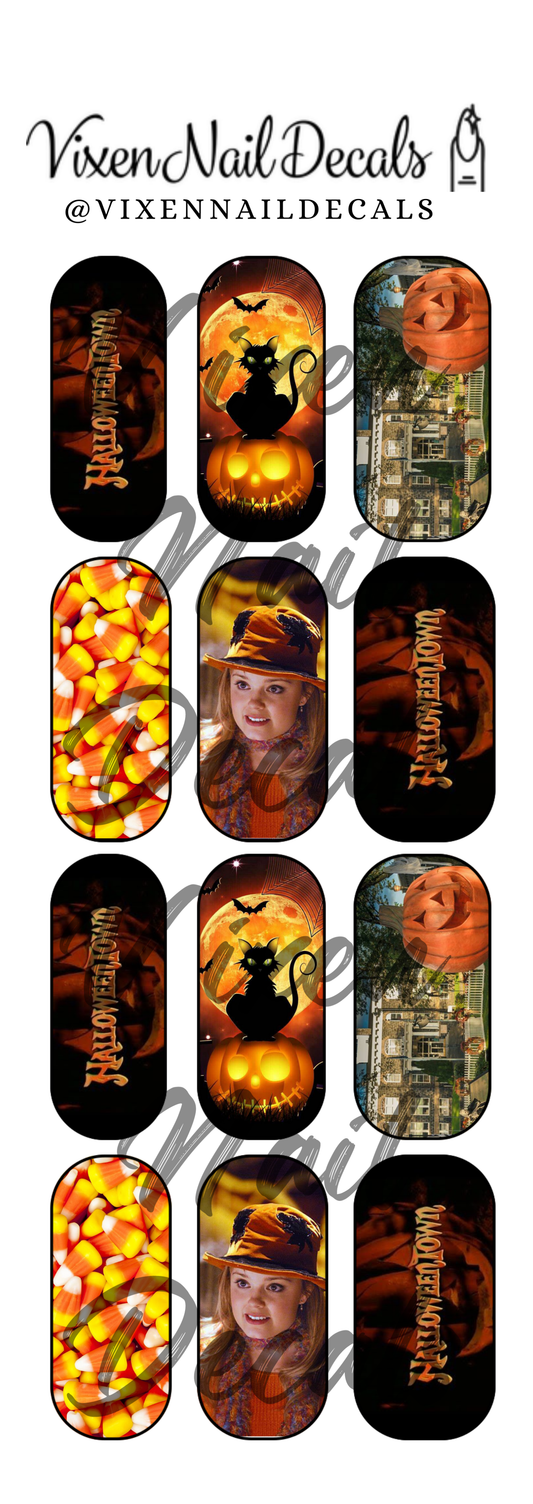 Halloweentown Waterslide Nail Decals - Nail Wraps - Nail Designs - Nail Art