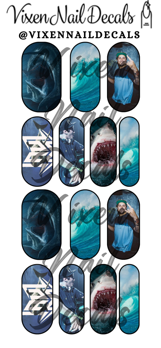 Jauz - EDM DJ Waterslide Nail Decals - Nail Wraps - Nail Designs - Nail Art