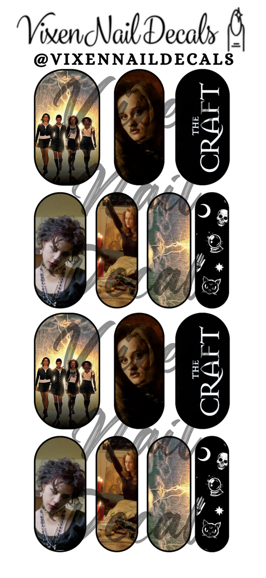 The Craft - Movie Waterslide Nail Decals - Nail Wraps - Nail Designs - Nail Art