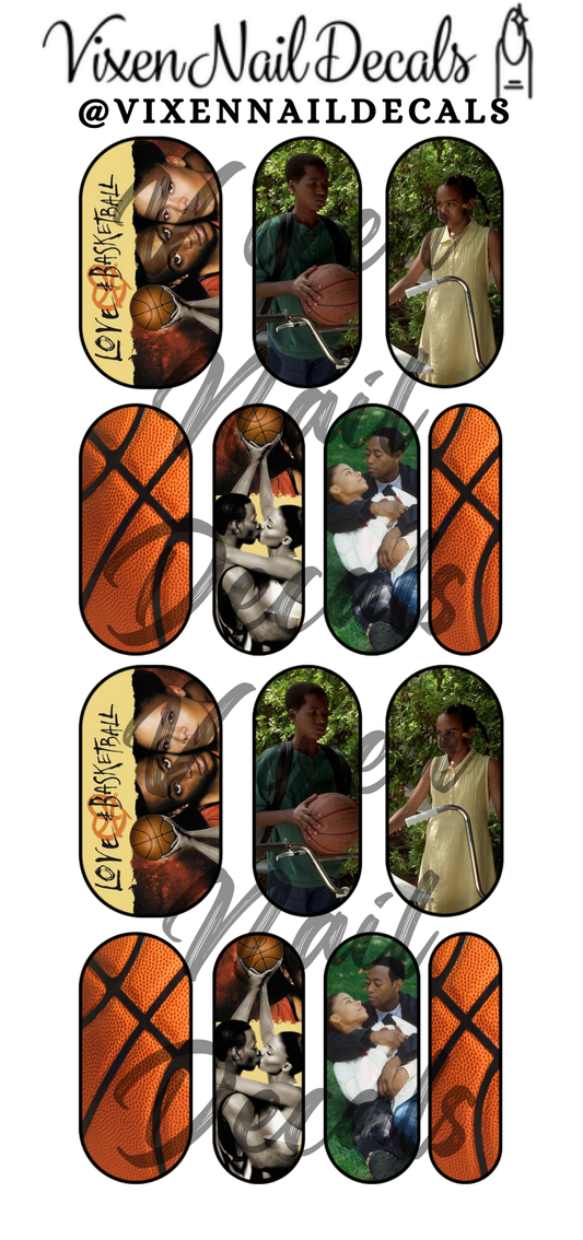 Love & Basketball - Movie Waterslide Nail Decals - Nail Wraps - Nail Designs - Nail Art