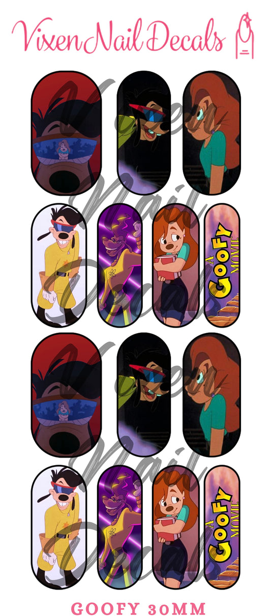 Goofy Movie - Max Power Waterslide Nail Decals - Nail Wraps - Nail Designs - Nail Art
