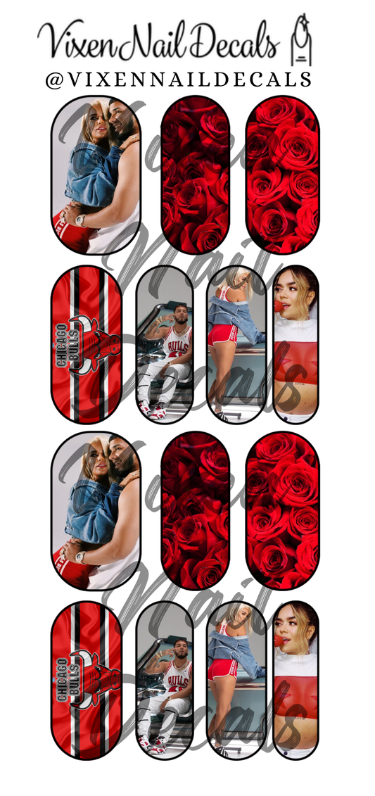Secreto - Anuel & Karol  Waterslide Nail Decals - Nail Wraps - Nail Designs - Nail Art