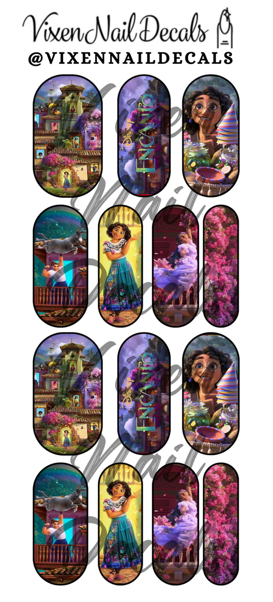 Magical Maribel Waterslide Nail Decals - Nail Wraps - Nail Designs - Nail Art