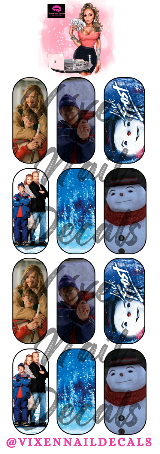 Jack Frost - Christmas Waterslide Nail Decals - Nail Wraps - Nail Designs - Nail Art