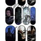 Ed Scissorhands Waterslide Nail Decals - Nail Wraps - Nail Designs - Nail Art