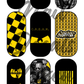 Wu-Tang - Bees - Checkered Waterslide Nail Decals - Nail Wraps - Nail Designs - Nail Art