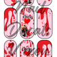 Chucky’s Bride - Tiffany Waterslide Nail Decals - Nail Wraps - Nail Designs - Nail Art
