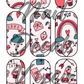 Valentine's Day - Love Waterslide Nail Decals - Nail Wraps - Nail Designs - Nail Art