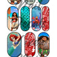 Lil’ Mermaid- Tropical Princess Waterslide Nail Decals - Nail Wraps - Nail Designs - Nail Art