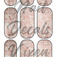 Rose Gold Lace - Valentine's Day Waterslide Nail Decals - Nail Wraps - Nail Designs - Nail Art